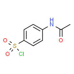 ChemSpider 2D Image | 4-Acetamidobenzenesulfonyl chloride | C8H8ClNO3S