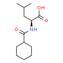 ChemSpider 2D Image | N-(Cyclohexylcarbonyl)-L-leucine | C13H23NO3