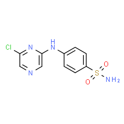 ChemSpider 2D Image | 4-[(6-Chloro-2-pyrazinyl)amino]benzenesulfonamide | C10H9ClN4O2S