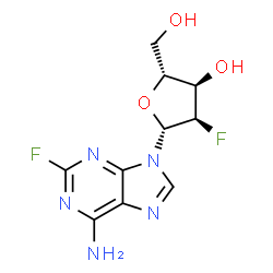 ChemSpider 2D Image | 2'-Deoxy-2,2'-difluoroadenosine | C10H11F2N5O3