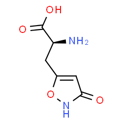 ChemSpider 2D Image | 3-(3-hydroxy-1,2-oxazol-5-yl)-L-alanine | C6H8N2O4