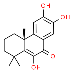 ChemSpider 2D Image | 6,12,13-Trihydroxypodocarpa-5,8(14),9(11),12-tetraen-7-one | C17H20O4