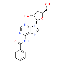 ChemSpider 2D Image | N-Benzoyl-3'-deoxyadenosine | C17H17N5O4