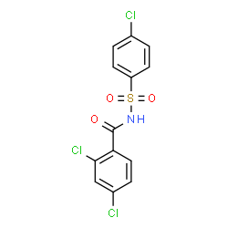 ChemSpider 2D Image | N-(2,4-dichlorobenzoyl)-4-chlorophenylsulfonamide | C13H8Cl3NO3S