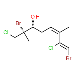 ChemSpider 2D Image | prefuroplocamioid | C10H14Br2Cl2O