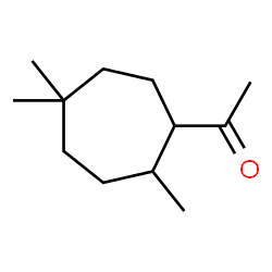ChemSpider 2D Image | 1-(2,5,5-Trimethylcycloheptyl)ethanone | C12H22O