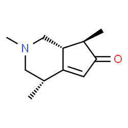 ChemSpider 2D Image | (4S,7R,7aR)-2,4,7-Trimethyl-1,2,3,4,7,7a-hexahydro-6H-cyclopenta[c]pyridin-6-one | C11H17NO