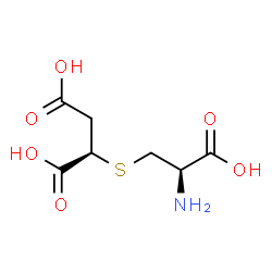 ChemSpider 2D Image | (2R)-2-{[(2R)-2-Amino-2-carboxyethyl]sulfanyl}succinic acid | C7H11NO6S
