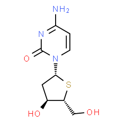ChemSpider 2D Image | 2'-Deoxy-4'-thiocytidine | C9H13N3O3S