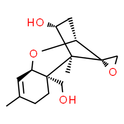 ChemSpider 2D Image | (4alpha)-12,13-Epoxytrichothec-9-ene-4,15-diol | C15H22O4