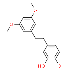 ChemSpider 2D Image | 3'-Hydroxypterostilbene | C16H16O4