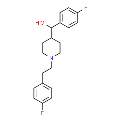 ChemSpider 2D Image | (4-Fluorophenyl){1-[2-(4-fluorophenyl)ethyl]-4-piperidinyl}methanol | C20H23F2NO