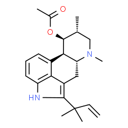 ChemSpider 2D Image | (8R,9S)-fumigaclavine C | C23H30N2O2