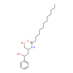 ChemSpider 2D Image | N-[(2R,4R)-1,4-Dihydroxy-4-phenyl-2-butanyl]tridecanamide | C23H39NO3