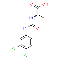 ChemSpider 2D Image | L-alanine, N-[[(3,4-dichlorophenyl)amino]carbonyl]- | C10H10Cl2N2O3