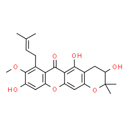 ChemSpider 2D Image | Mangostanol | C24H26O7