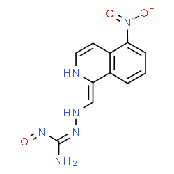 ChemSpider 2D Image | N''-[(Z)-(5-Nitro-1(2H)-isoquinolinylidene)methyl]-N-oxocarbonohydrazonic diamide | C11H10N6O3