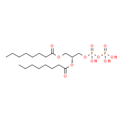 ChemSpider 2D Image | Dioctanoylglycerol Pyrophosphate | C19H38O11P2