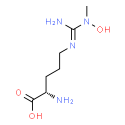 ChemSpider 2D Image | N~5~-(N-Hydroxy-N-Methylcarbamimidoyl)-L-Ornithine | C7H16N4O3