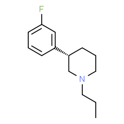 ChemSpider 2D Image | (3S)-3-(3-Fluorophenyl)-1-propylpiperidine | C14H20FN