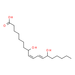 ChemSpider 2D Image | (9Z,11E)-8,13-Dihydroxy-9,11-octadecadienoic acid | C18H32O4