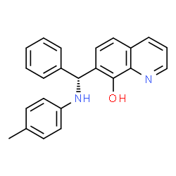 ChemSpider 2D Image | 7-[(R)-[(4-Methylphenyl)amino](phenyl)methyl]-8-quinolinol | C23H20N2O