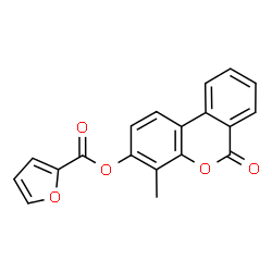 ChemSpider 2D Image | 4-Methyl-6-oxo-6H-benzo[c]chromen-3-yl 2-furoate | C19H12O5