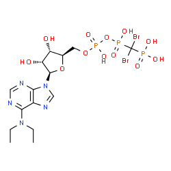 ChemSpider 2D Image | ARL 67156 | C15H24Br2N5O12P3