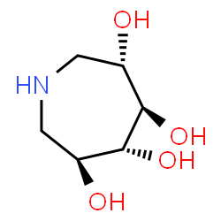 ChemSpider 2D Image | (3S,4R,5R,6S)-3,4,5,6-Azepanetetrol | C6H13NO4