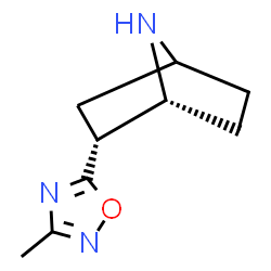 ChemSpider 2D Image | (1R,2R)-2-(3-Methyl-1,2,4-oxadiazol-5-yl)-7-azabicyclo[2.2.1]heptane | C9H13N3O