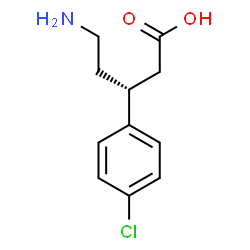 ChemSpider 2D Image | (3S)-5-Amino-3-(4-chlorophenyl)pentanoic acid | C11H14ClNO2