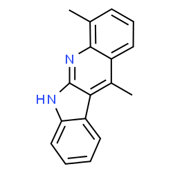 ChemSpider 2D Image | 5H-Quinindoline, 4,11-dimethyl- | C17H14N2