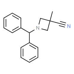 ChemSpider 2D Image | 1-benzhydryl-3-methylazetidine-3-carbonitrile | C18H18N2