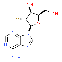 ChemSpider 2D Image | 2'-Thioadenosine | C10H13N5O3S
