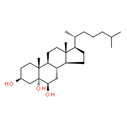 ChemSpider 2D Image | 3?,5?,6?-trihydroxycholestane | C27H48O3