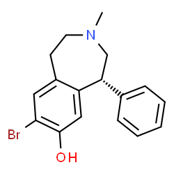 ChemSpider 2D Image | (R)-skf-83566 | C17H18BrNO