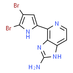 ChemSpider 2D Image | ageladine A | C10H7Br2N5