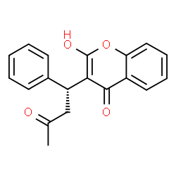 ChemSpider 2D Image | 2-Hydroxy-3-[(1R)-3-oxo-1-phenylbutyl]-4H-chromen-4-one | C19H16O4