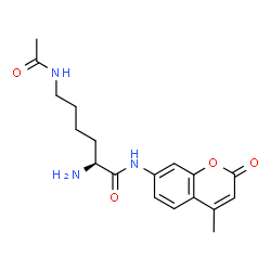ChemSpider 2D Image | N~6~-Acetyl-N-(4-methyl-2-oxo-2H-chromen-7-yl)-L-lysinamide | C18H23N3O4