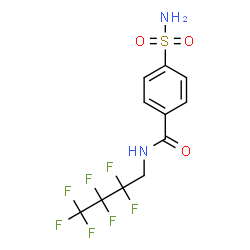ChemSpider 2D Image | N-(2,2,3,3,4,4,4-Heptafluorobutyl)-4-sulfamoylbenzamide | C11H9F7N2O3S