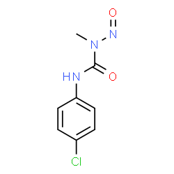 ChemSpider 2D Image | 3-(4-Chlorophenyl)-1-methyl-1-nitrosourea | C8H8ClN3O2
