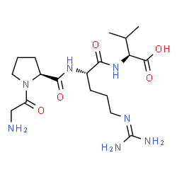 ChemSpider 2D Image | L-Valine, N-(N2-(1-glycyl-L-prolyl)-L-arginyl)- | C18H33N7O5