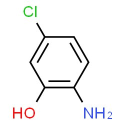 ChemSpider 2D Image | 2-Amino-5-chlorophenol | C6H6ClNO