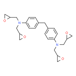 ChemSpider 2D Image | 4,4'-Methylenebis[N,N-bis(oxiran-2-ylmethyl)aniline] | C25H30N2O4