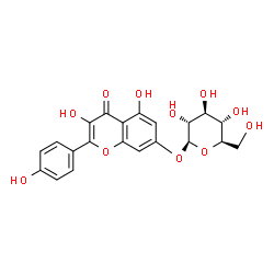 ChemSpider 2D Image | kaempferol 7-O-beta-D-glucopyranoside | C21H20O11