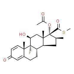 ChemSpider 2D Image | timobesone acetate | C24H31FO5S