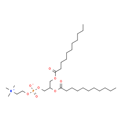 ChemSpider 2D Image | 2,3-Bis(undecanoyloxy)propyl 2-(trimethylammonio)ethyl phosphate | C30H60NO8P