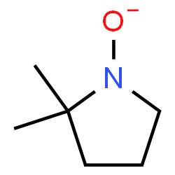 ChemSpider 2D Image | 2,2-dimethyl-1-oxido-pyrrolidine | C6H12NO