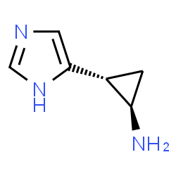 ChemSpider 2D Image | (1R,2R)-2-(1H-imidazol-4-yl)cyclopropanamine | C6H9N3