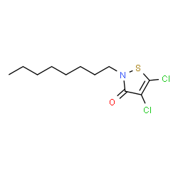 ChemSpider 2D Image | 4,5-Dichloro-2h-octyl-3(2H)-isothiazolone | C11H17Cl2NOS
